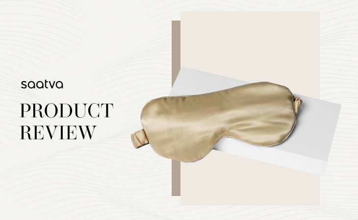 I Tried the Saatva Weighted Silk Eye Mask—and It Helped Soothe My Anxiety and Headaches