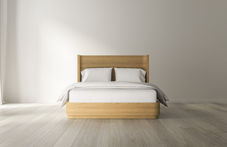 saatva wood bed frame