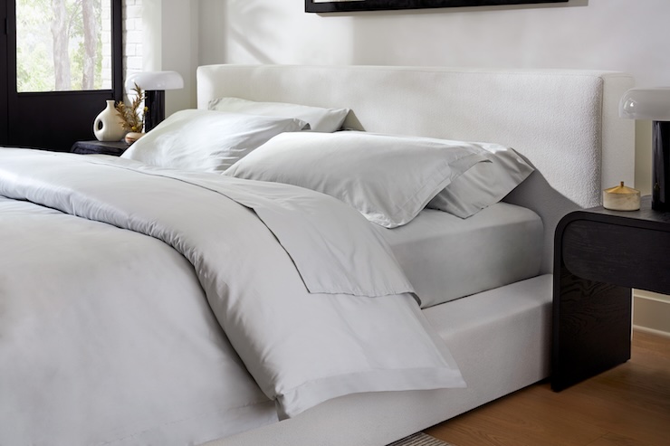 Saatva Organic Sateen Duvet Cover Set