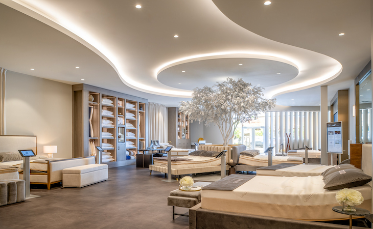 Inside Saatva Edina, MN Viewing Room