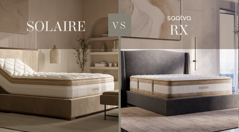 Comparison of two mattress brands - solaire vs saatva rx