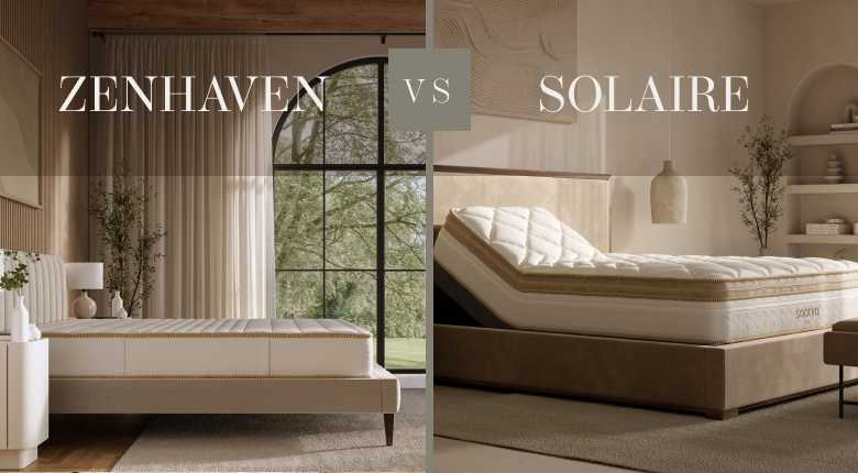 Comparison of two luxury mattresses - zenhaven vs solaire