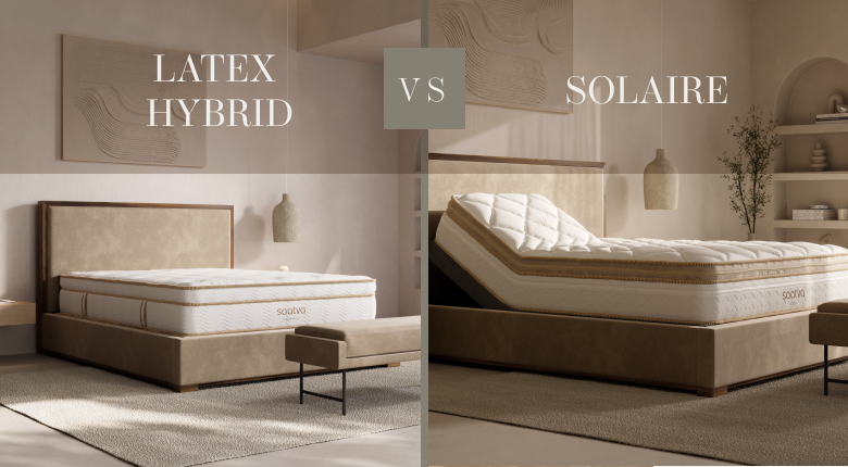 Comparison of two mattress models - saatva latex hybrid vs solaire